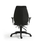 Black office chair on a white background