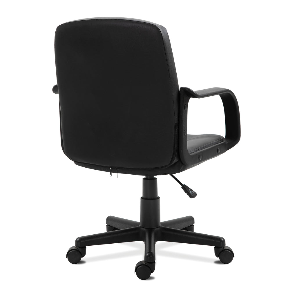 Black office chair on a white background