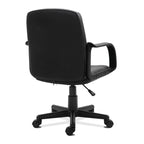 Black office chair on a white background