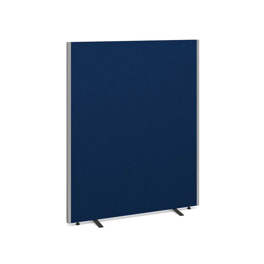 Blue office partition screen on a white background