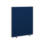 Blue office partition screen on a white background