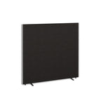 Black office partition screen on a white background