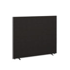 Black office partition screen on a white background