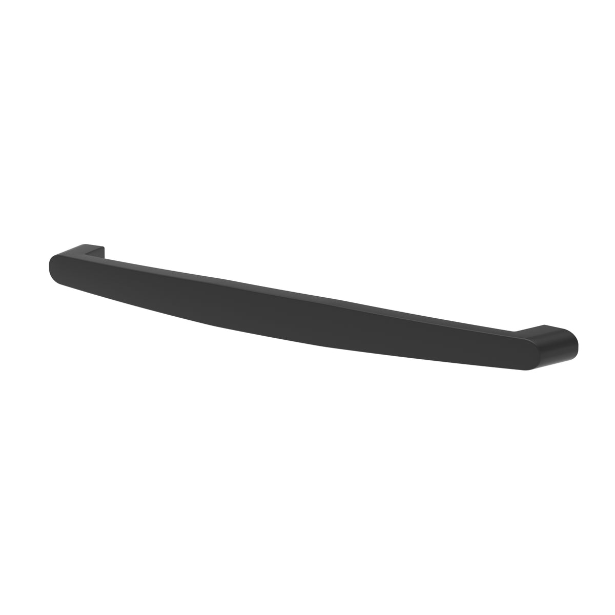 Black handle on a white background