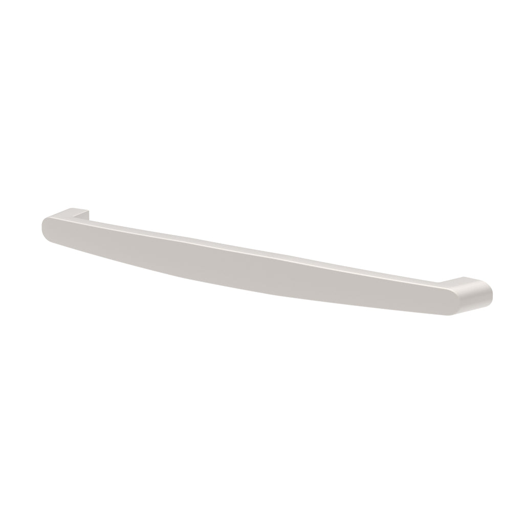 Silver handle on a white background