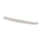 Silver handle on a white background