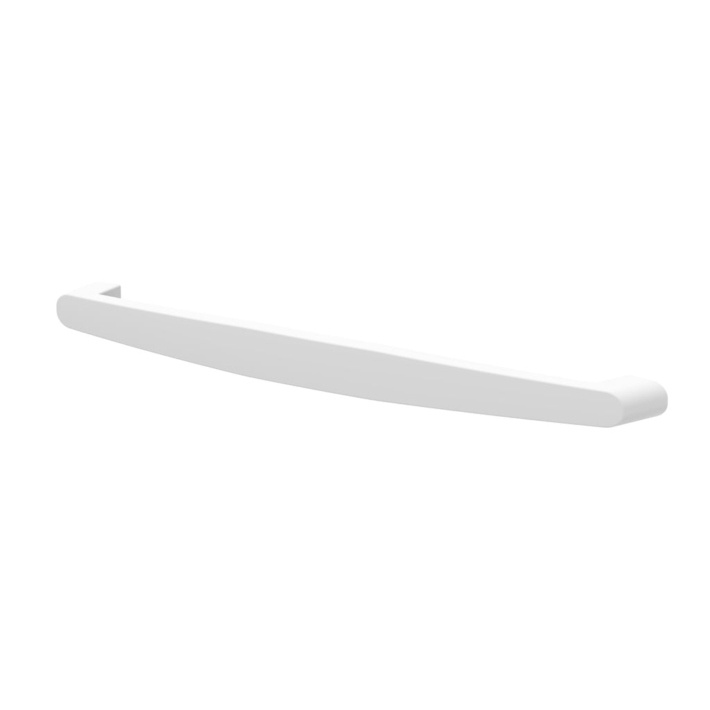 White handle on a white background