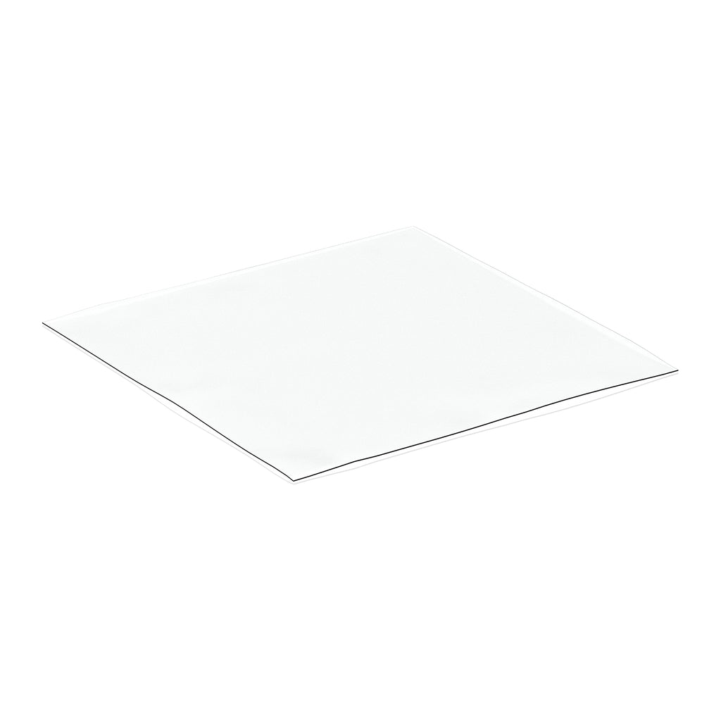 Clear chair mat on a white background