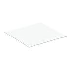 Clear chair mat on a white background