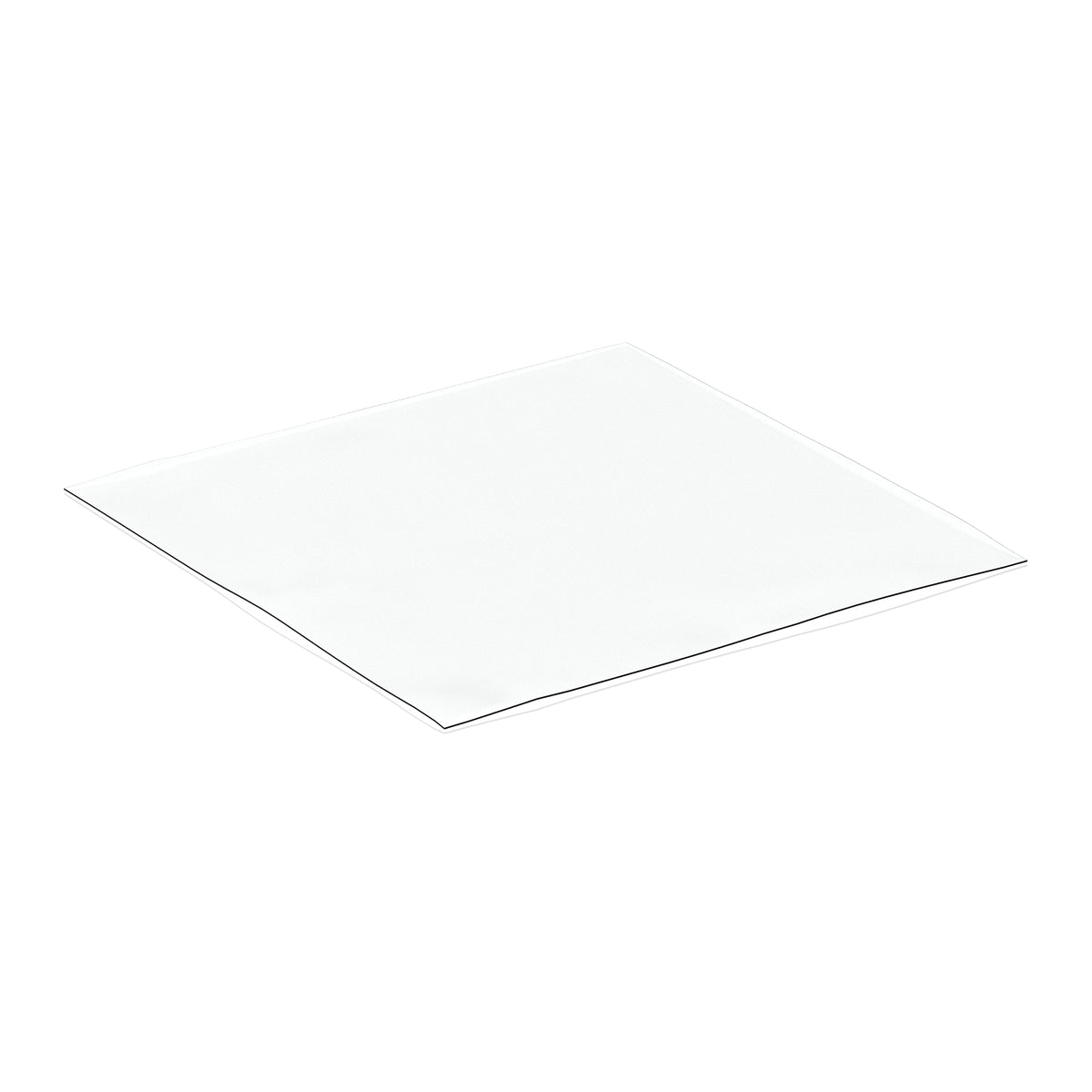 Clear chair mat on a white background