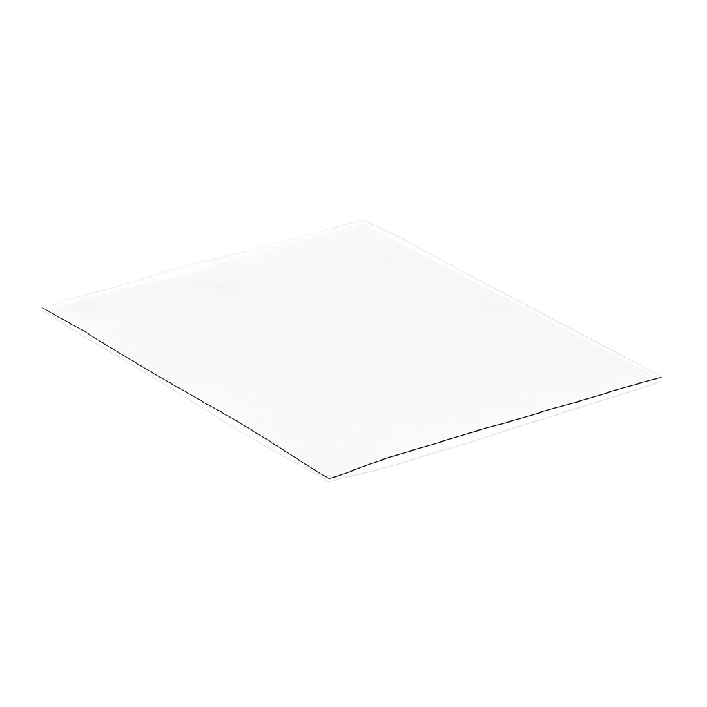 Clear chair mat on a white background