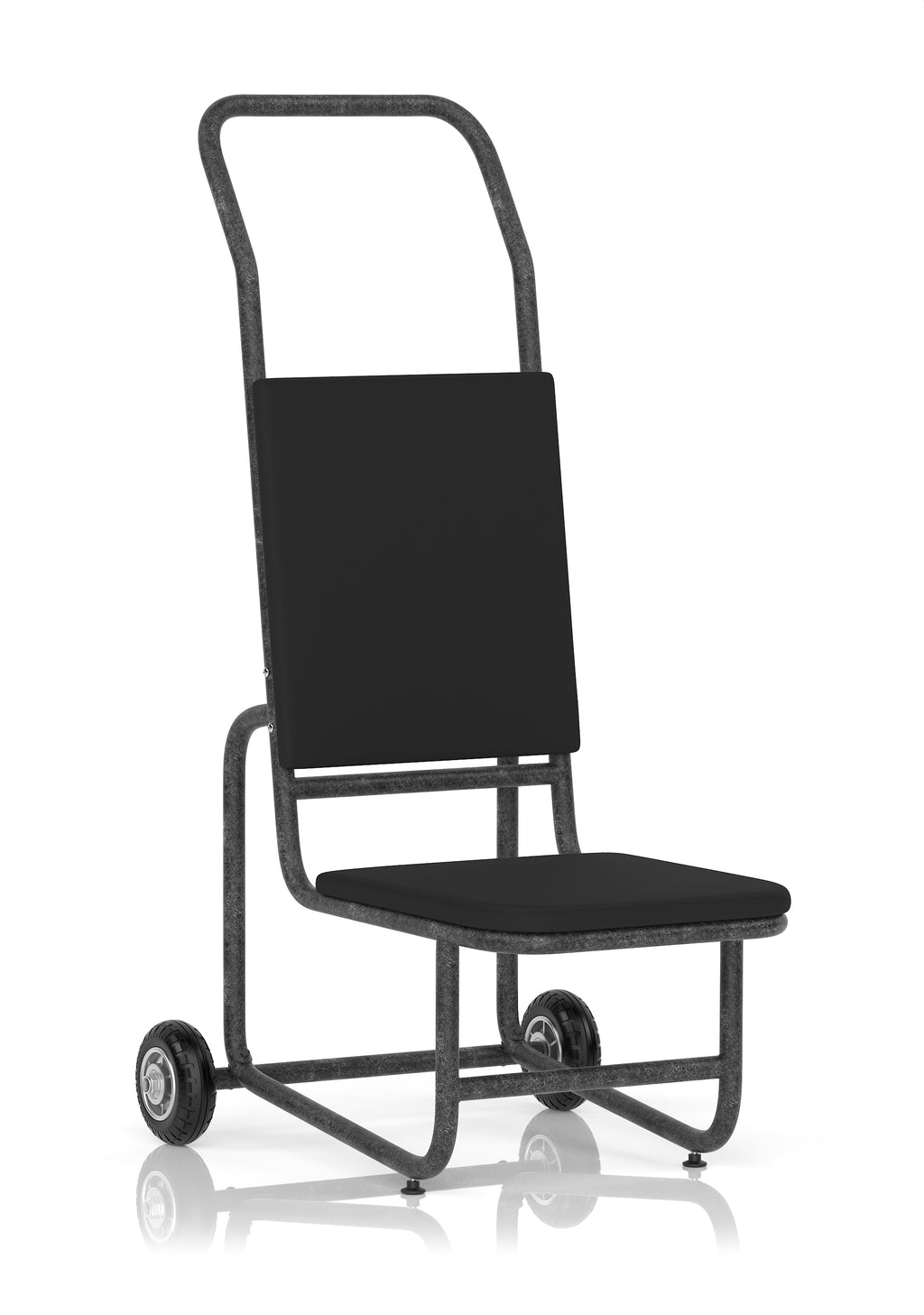 Black chair trolley on a white background