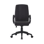 Black office chair on a white background
