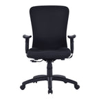 Black office chair on a white background