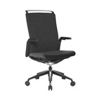 Black office chair on a white background