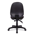 Black office chair on a white background