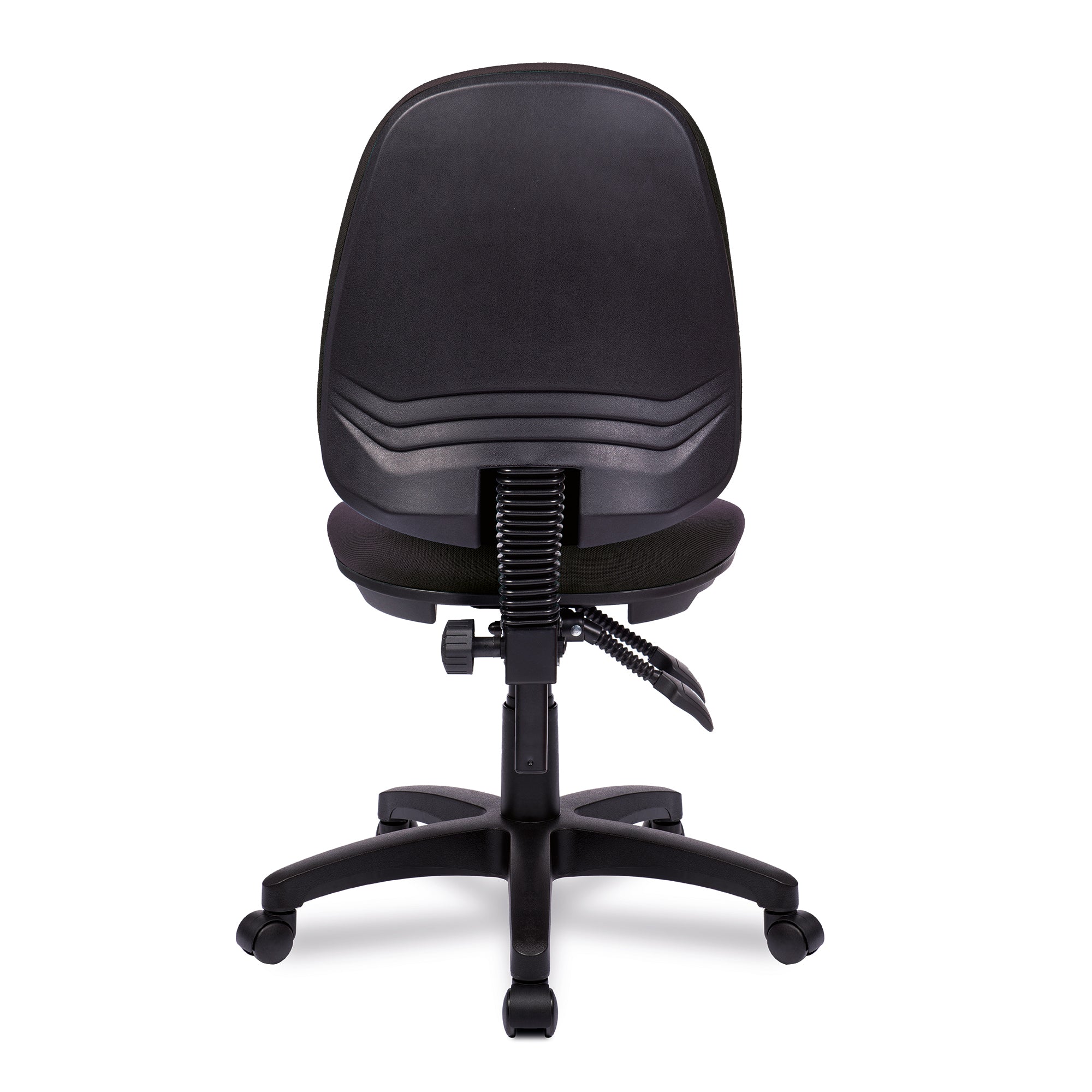 Black office chair on a white background