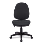 Black office chair on a white background