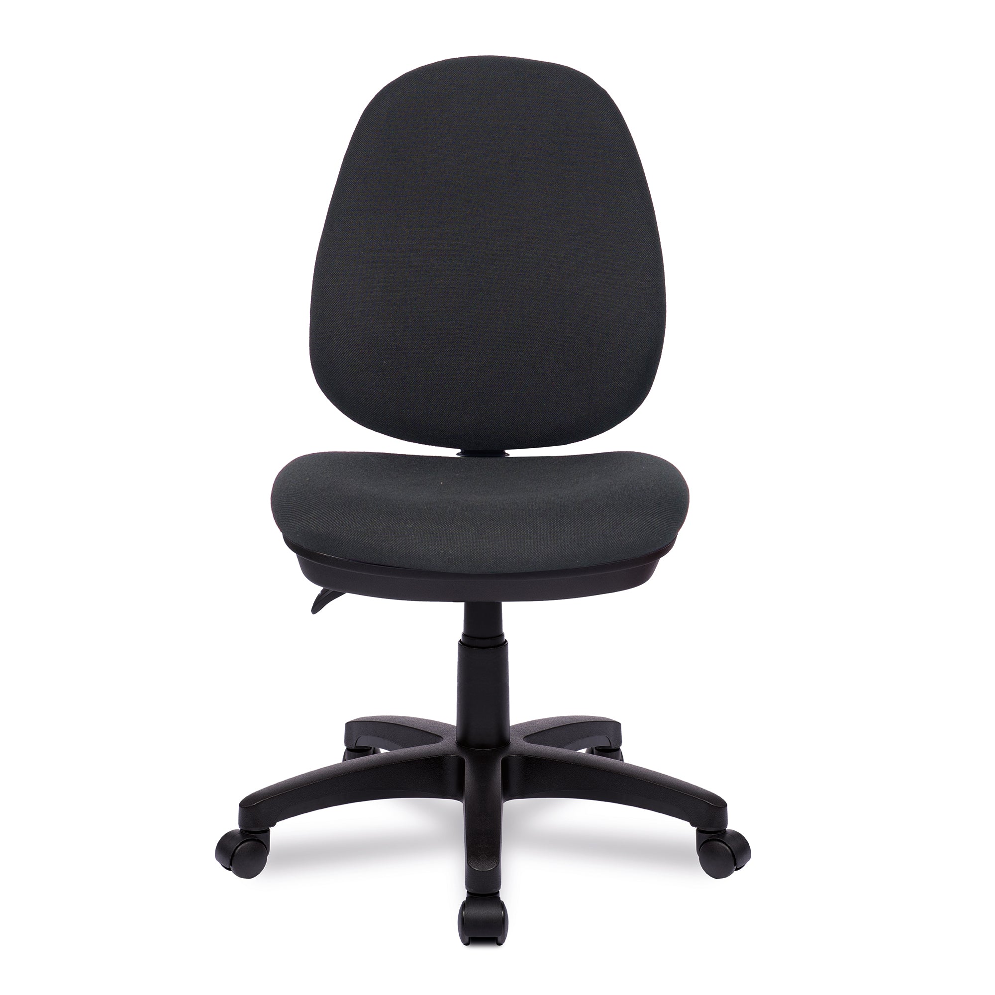 Black office chair on a white background