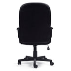 Black office chair on a white background