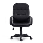 Black office chair on a white background