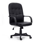 Black office chair on a white background