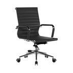 Black office chair on a white background