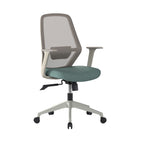 Office chair with mesh backrest on a white background