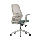 Office chair with mesh backrest on a white background