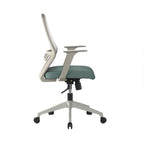 Office chair with mesh backrest on a white background