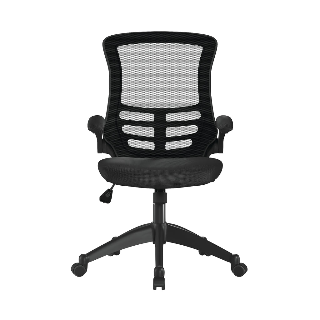 Luna Designer High Back Mesh Chair with Folding Arms