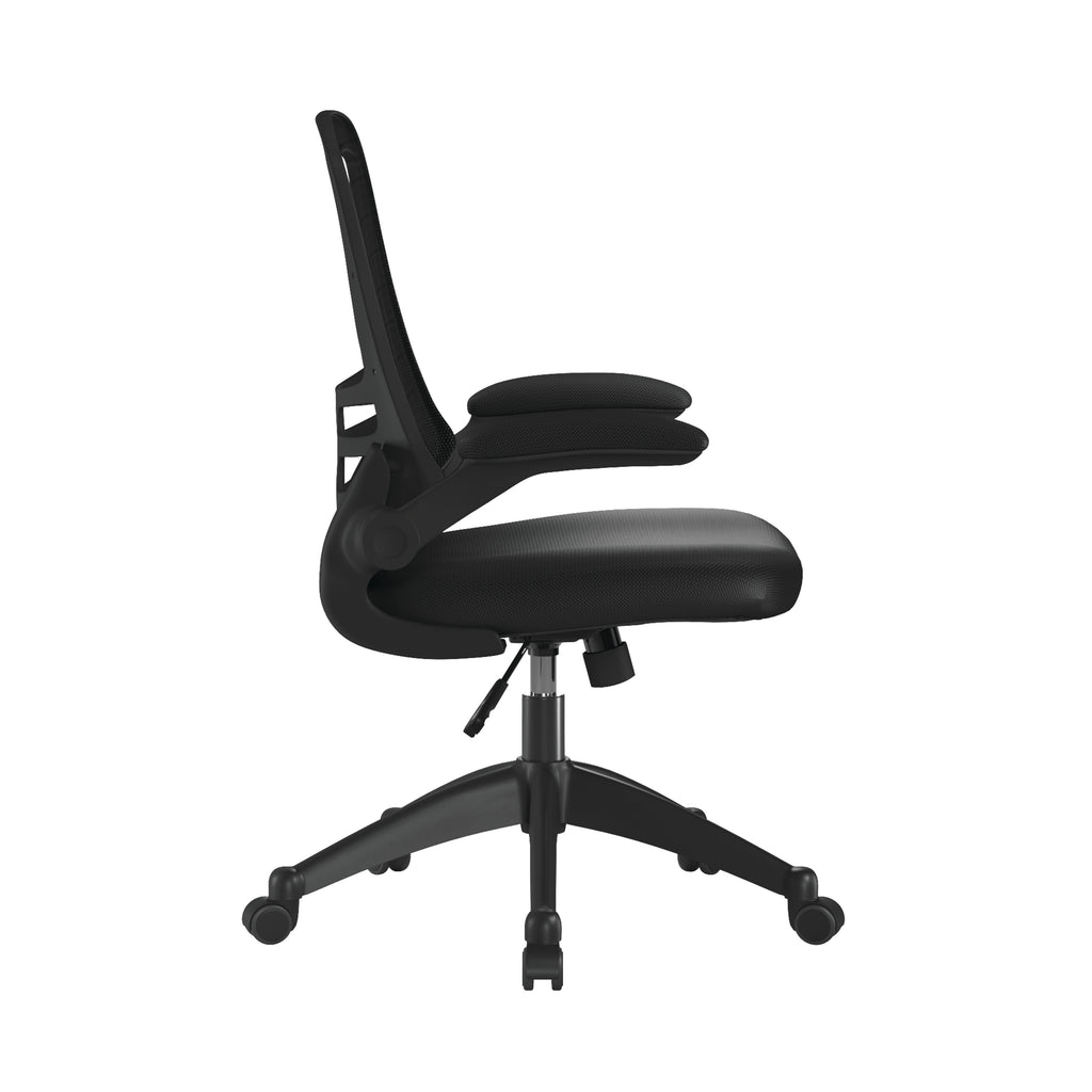 Luna Designer High Back Mesh Chair with Folding Arms