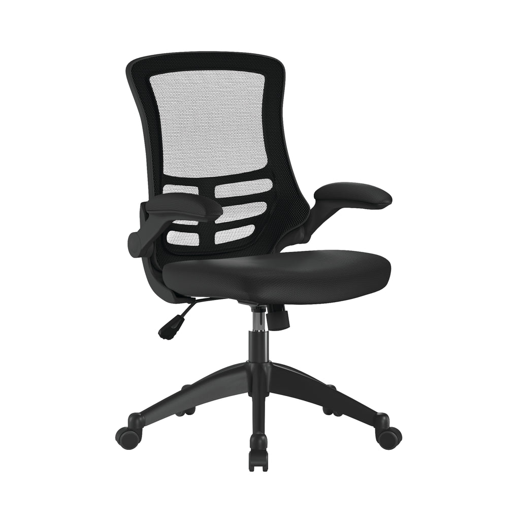 Luna Designer High Back Mesh Chair with Folding Arms