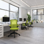 Luna Designer High Back Mesh Chair with Folding Arms