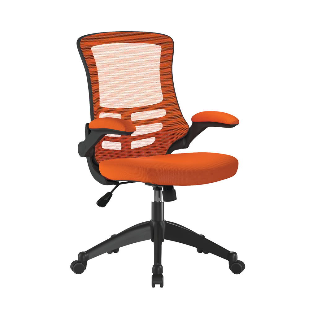 Luna Designer High Back Mesh Chair with Folding Arms