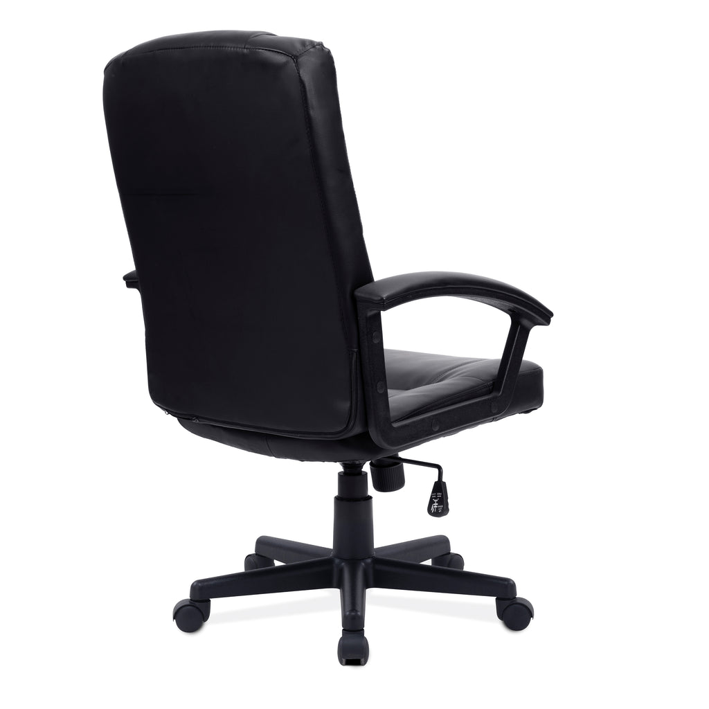 Black office chair on a white background