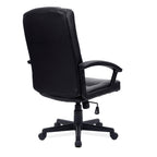 Black office chair on a white background