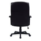 Black office chair on a white background