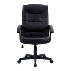 Black office chair on a white background