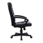 Black office chair on a white background