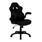 Black gaming chair on a white background