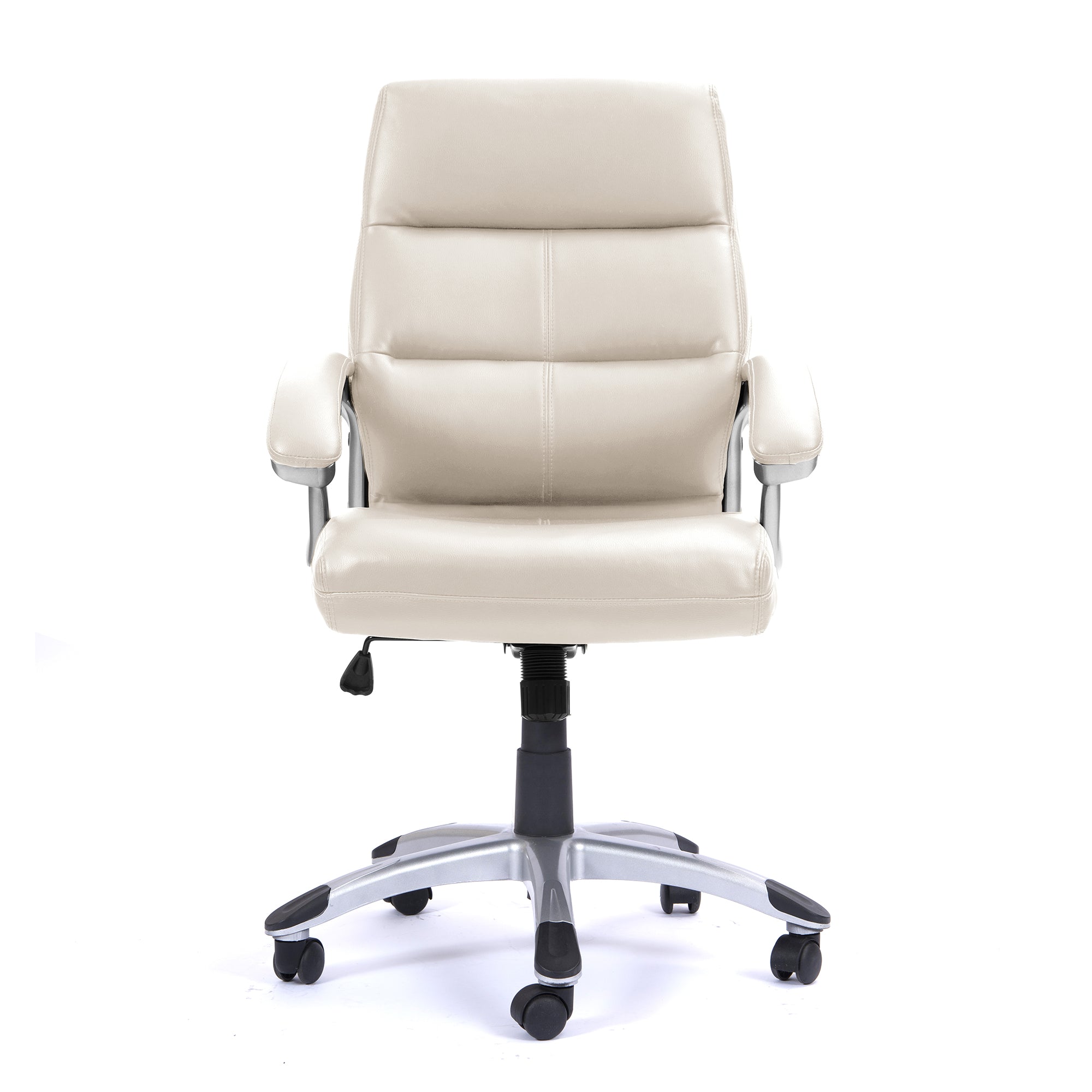 Beige office chair on a white background