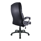 Black office chair on a white background