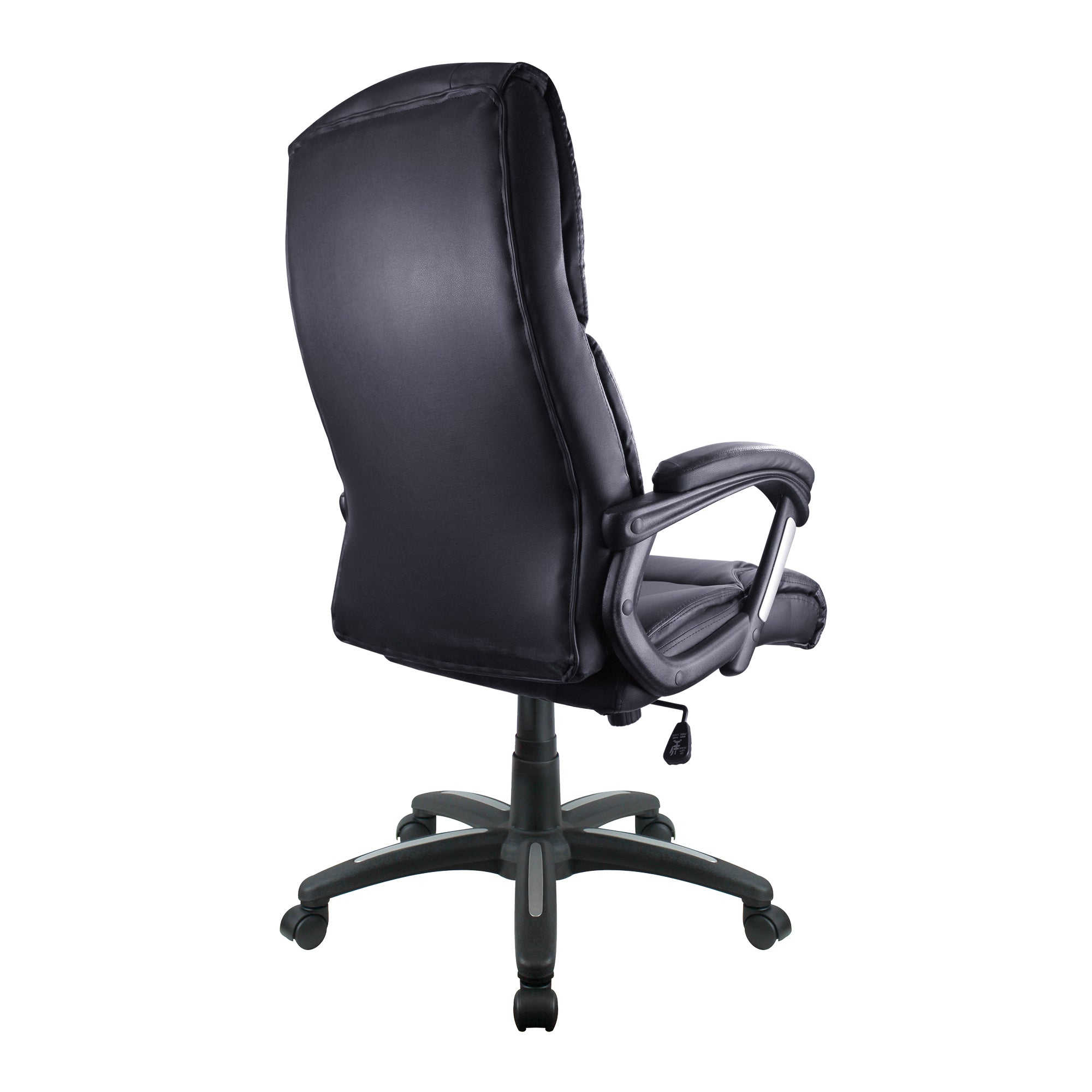 Black office chair on a white background