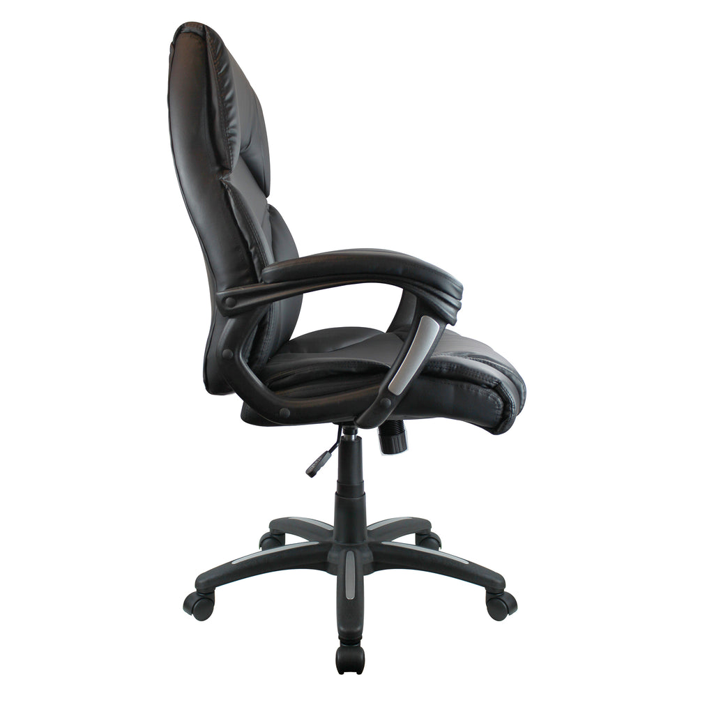 Black office chair on a white background