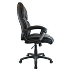 Black office chair on a white background