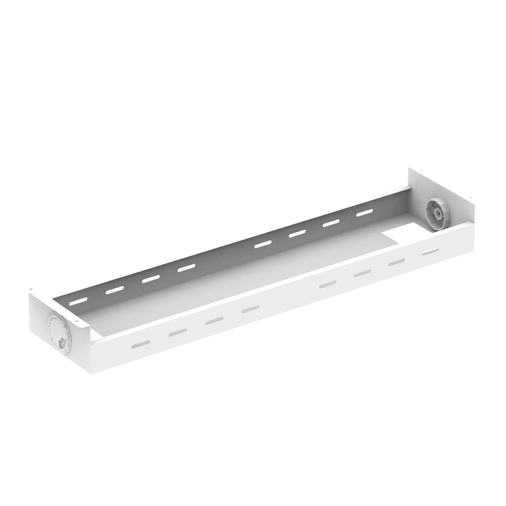White cable tray on a white background