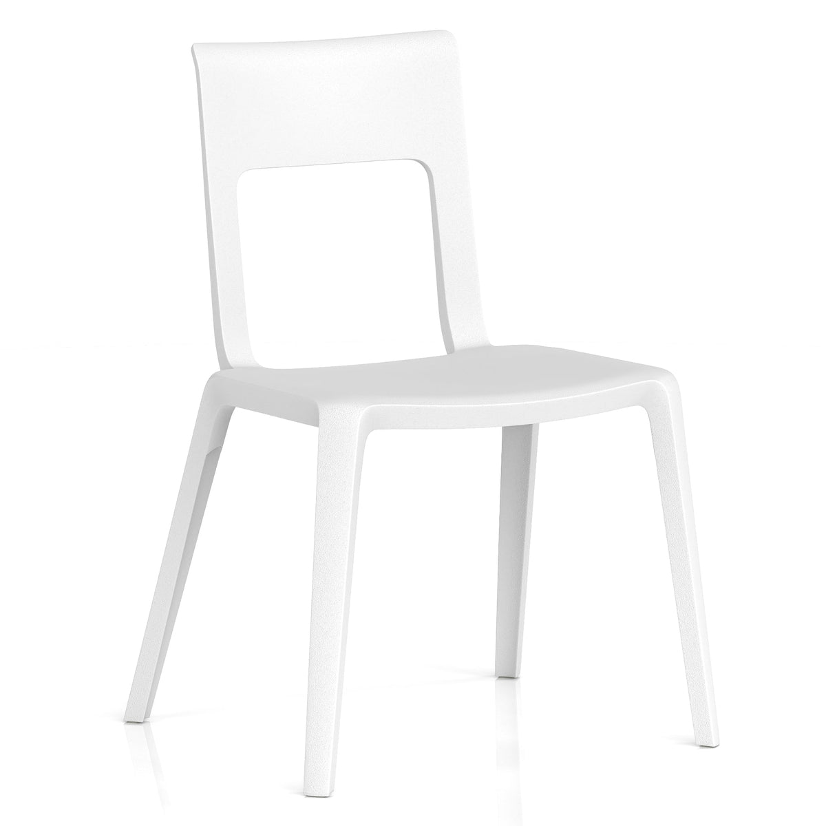 White chair on a white background