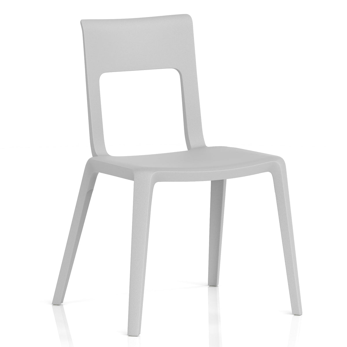 Grey chair on a white background