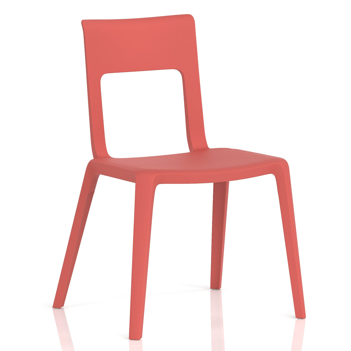 Red chair on a white background